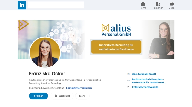 alius Personal GmbH auf LinkedIn